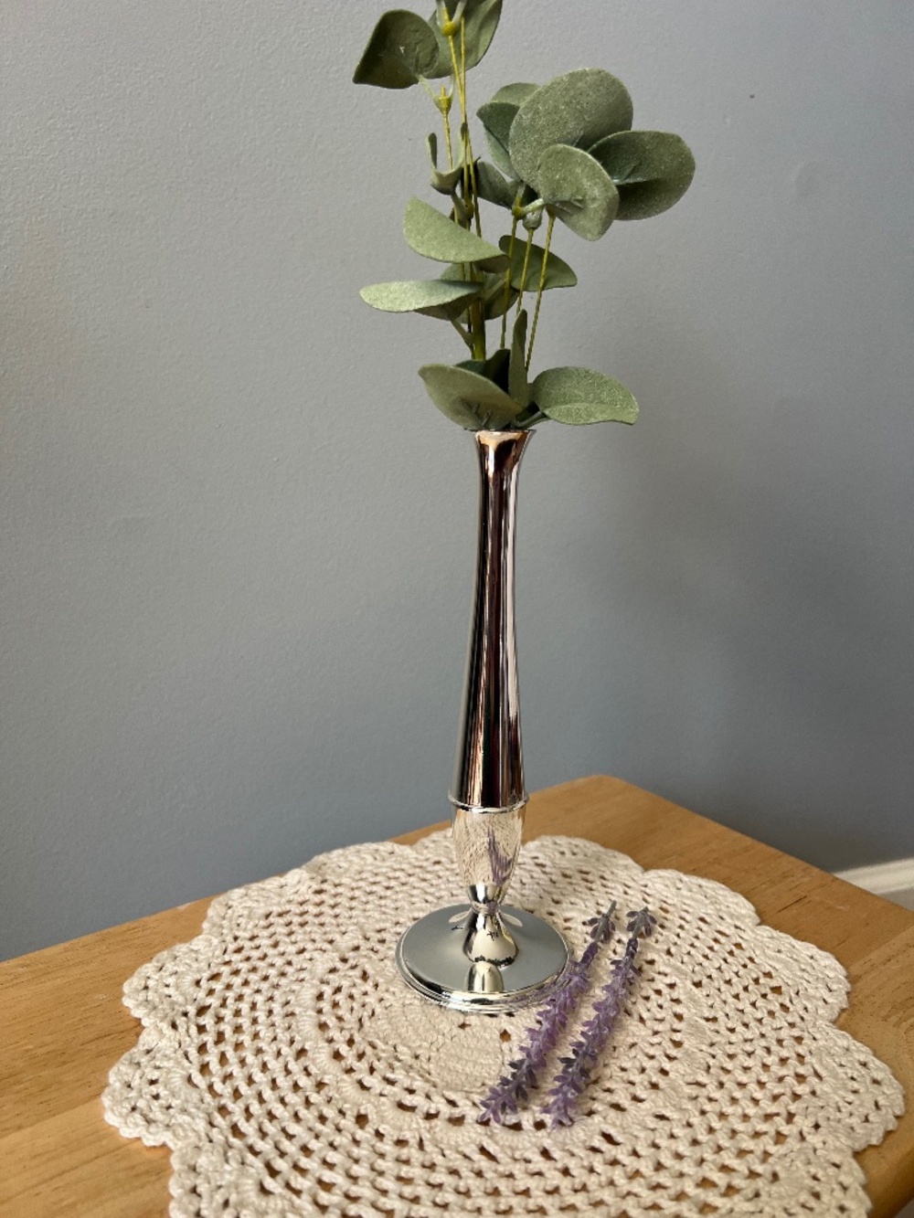 Vintage Silver Plated Petite Bud Vase Made in England The Mayfair Collection